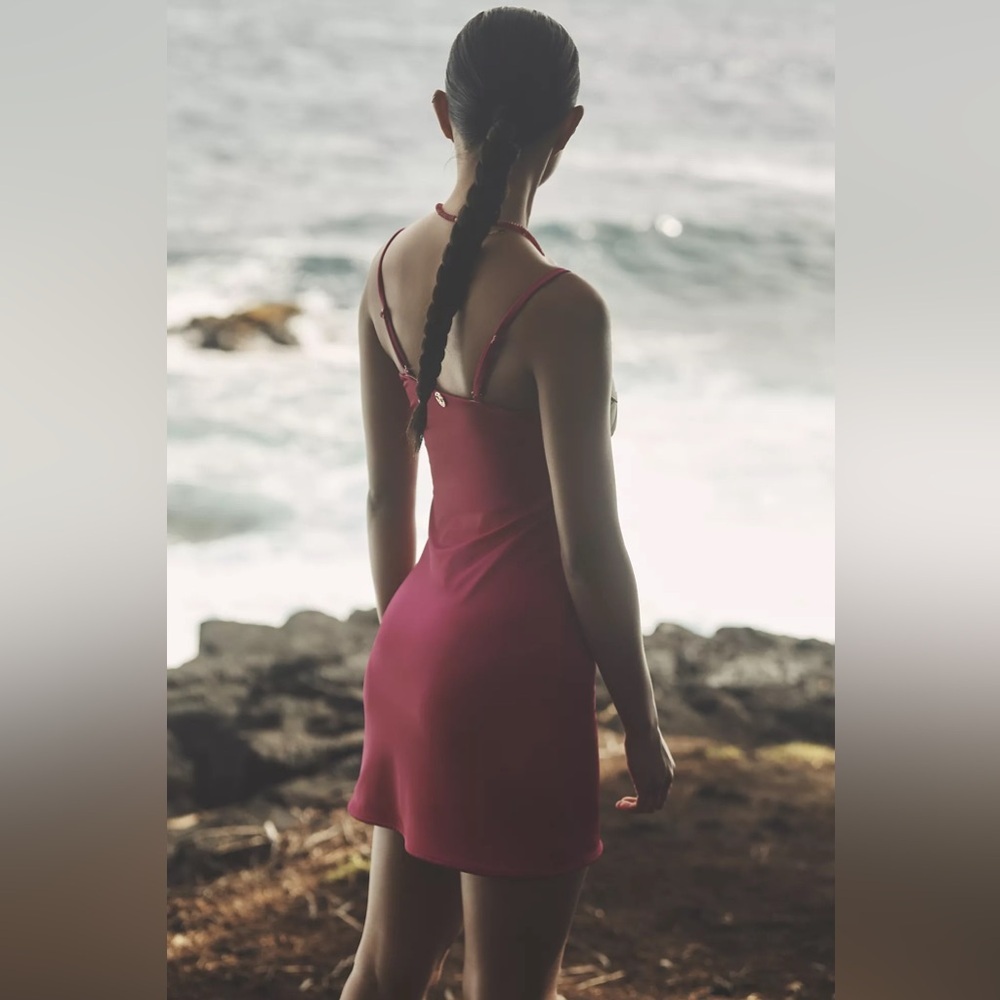 Bahia Maria x Anthropologie Plumeria Mini Dress Size L New With Tags - Picture 3 of 3